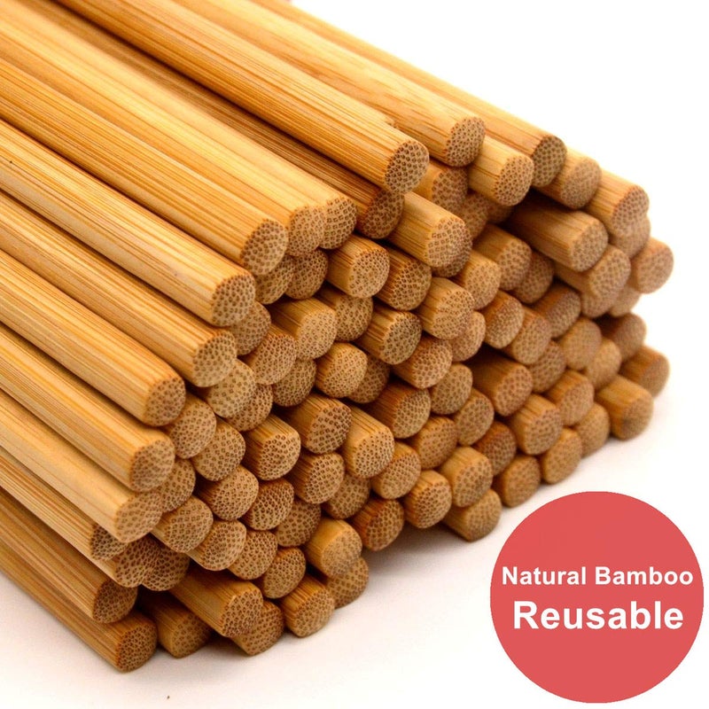Bamber 50 Pairs Reusable Bamboo Chopsticks Chopstick Set - Image 3